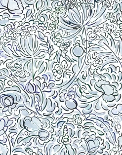 The Wild Field Blue, Cotton/Linen