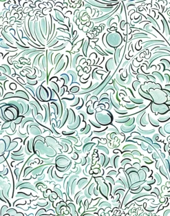 The Wild Field Green, Cotton/Linen