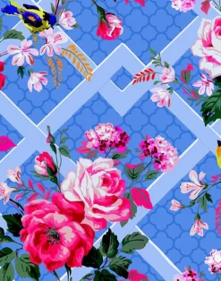 Trellis Garden, Blue