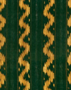 Vintage Ikat, Topiary Green