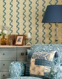 Vintage Ikat, Topiary Green