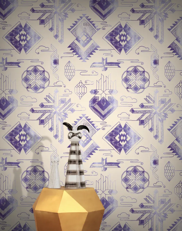 Watercolor Gems, Purple