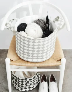 Waves Heavyweight Cotton Fabric, Grey / Grey