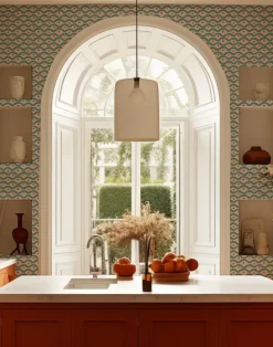 Wiggly Squiggly, Blue and Red - LARGE SCALE