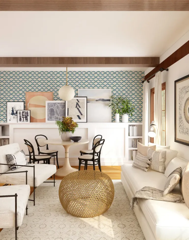 Wiggly Squiggly, Blue and Yellow - SMALL SCALE