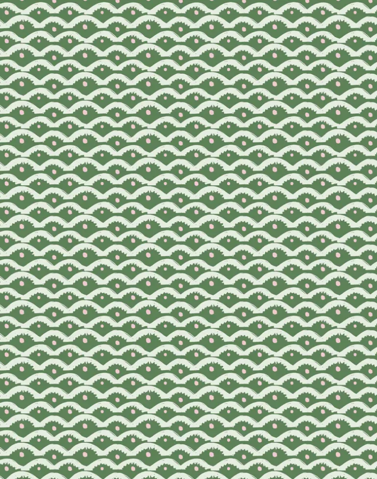 Wiggly Squiggly, Green and Pink - SMALL SCALE