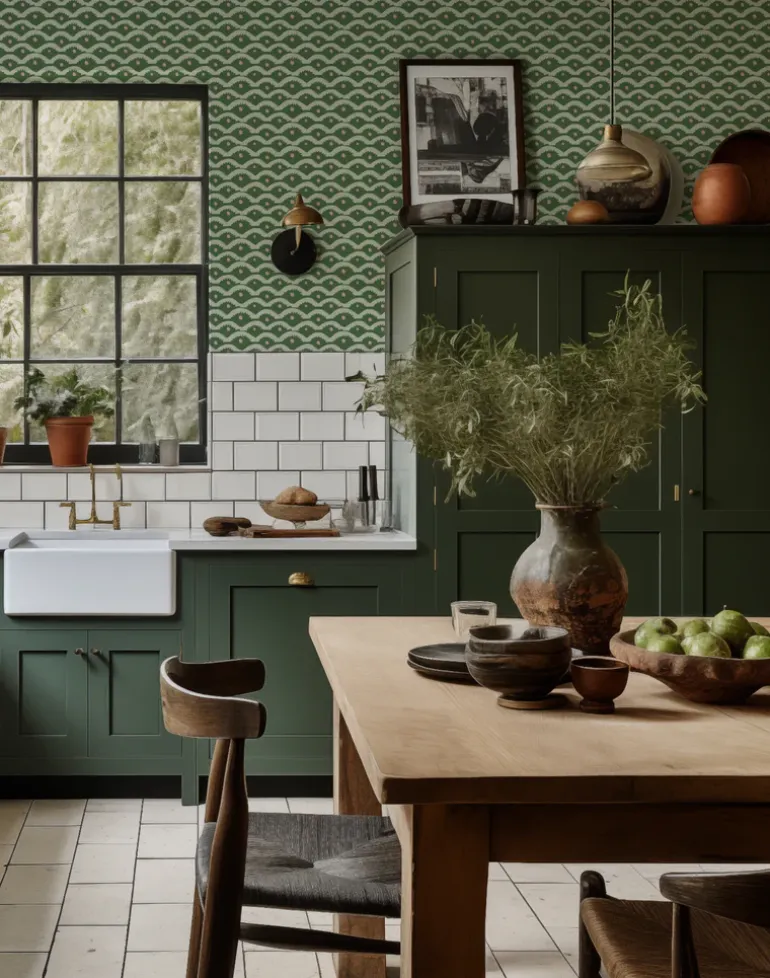 Wiggly Squiggly, Green and Pink - SMALL SCALE