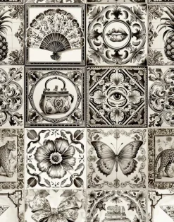 Willow Couture Tiles, Monotone Black & White