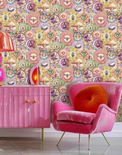 Wonderland Plates, Pink and Lilac