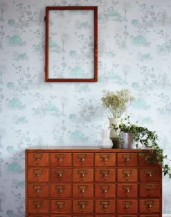 Woodlands Wallpaper in Blue