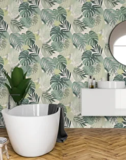 ABSTRACT JUNGLE LEAF GREEN