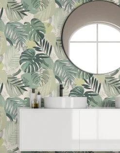 ABSTRACT JUNGLE LEAF GREEN