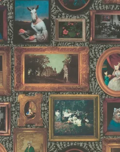 At the Art Gallery, Charcoal