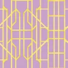 Bamboo Candy, Yellow on Lilac