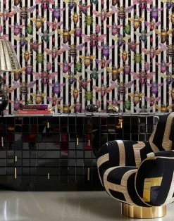 Bejeweled Bugs, Black & White Stripe