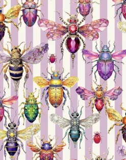 Bejeweled Bugs, Purple Stripe
