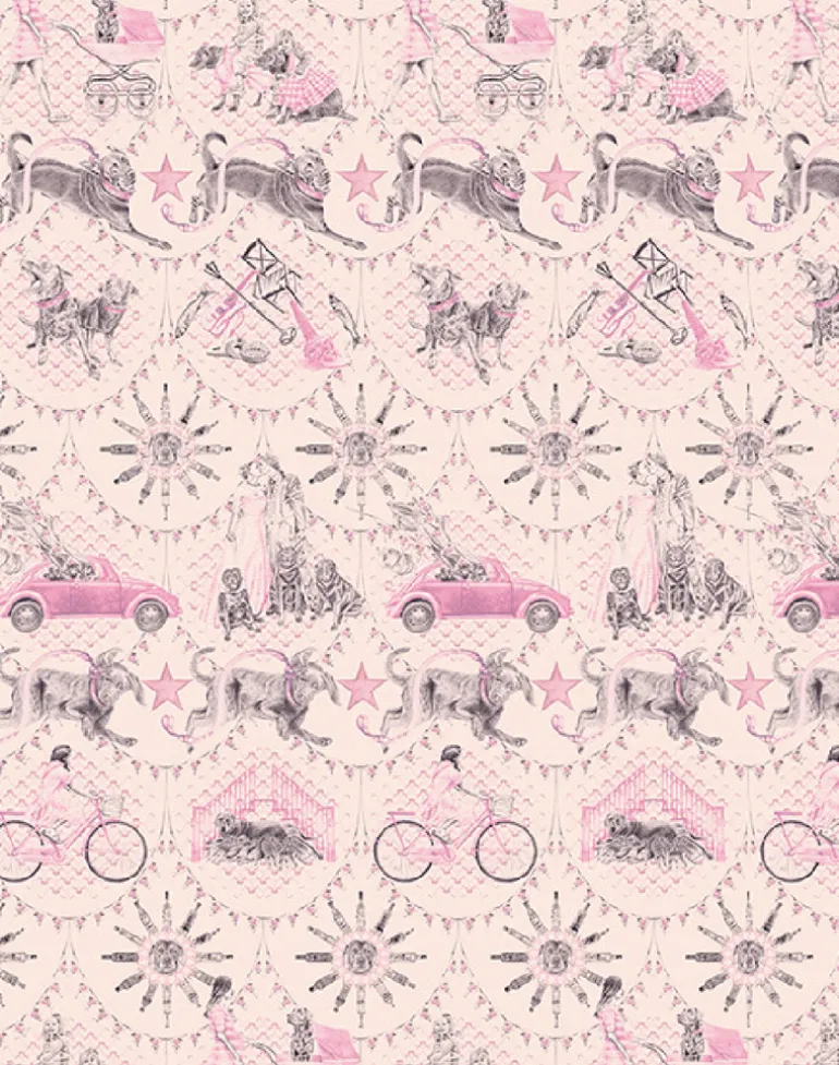 Black Labrador, Pink