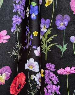 Botanica Black - Medium Pile Velvet