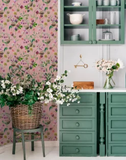 Botanical Wren, Pink Rose