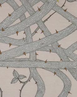 Brambleweb Linen Union Fabric, Nude