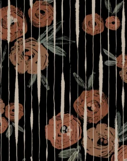 Broken Poppies Black PL5004-6