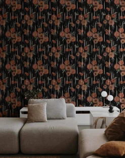 Broken Poppies Black PL5004-6