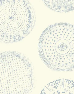 Brooklyn Manhole, Sky on Cream