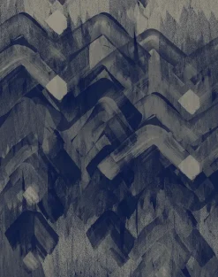 Brushed Herringbone, Blue