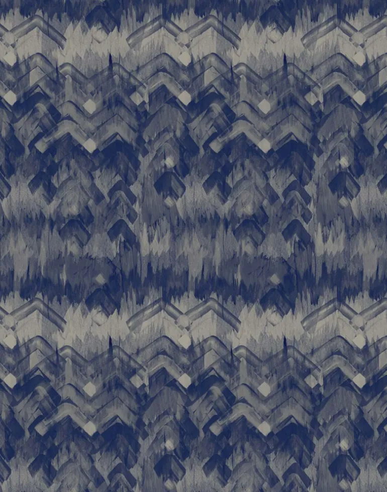 Brushed Herringbone, Blue