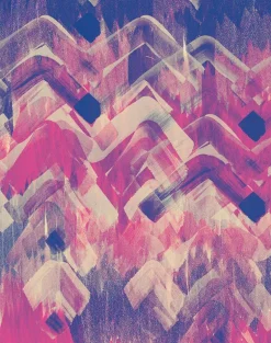 Brushed Herringbone, Pink