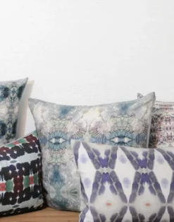 Bunglo Mountain Flower Double Sided Chambray Linen