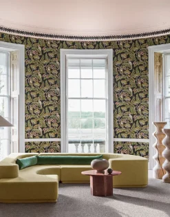 Bush Baby, Teal & Ochre on Ink 119/7034