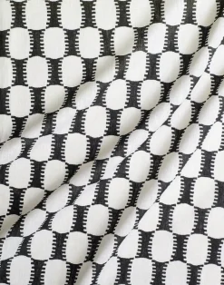 Capri Linen Fabric, Black