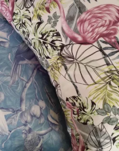 Charlotte Jade Tropical Flora Cushion Cover