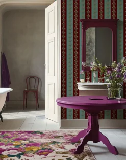 Chateau Stripe, Cherry and Blue