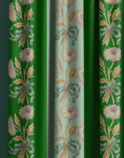 Chateau Stripe, Green & Mint Fabric