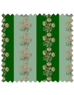 Chateau Stripe, Green & Mint Fabric