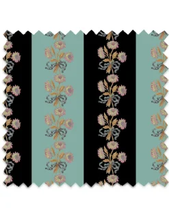 Chateau Stripe, Ink & Blue Fabric