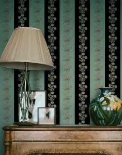 Chateau Stripe, Ink and Mint