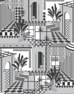 Chatelaine Mural, Black