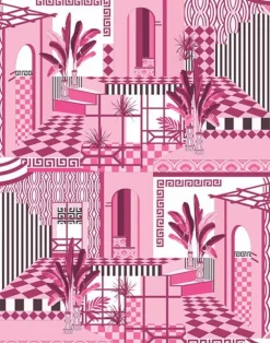 Chatelaine Mural, Rose