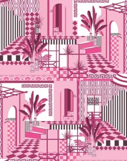 Chatelaine Mural, Rose