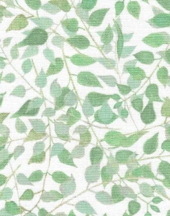 Confetti Leaves Fabric, Malachite