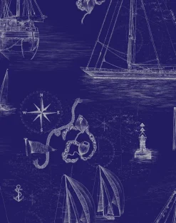 Cowes Mural, Quink Blue