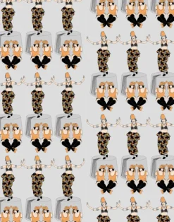 Deco Fez Hats, Orange