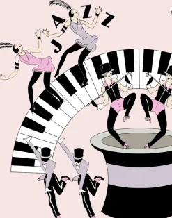 Deco Jazz Age, Pink