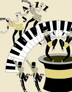 Deco Jazz Age, Yellow