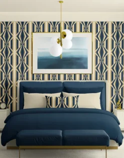 Deco Prism, Sandy Teal Gold