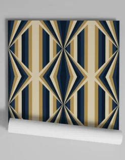 Deco Prism, Sandy Teal Gold