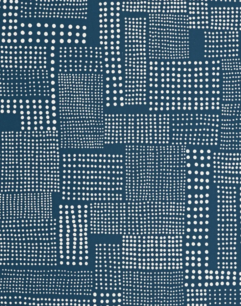 Dots, Petrol Blue